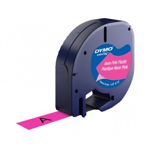 Dymo LetraTag  Plastikinė Juostelė 1956287P 12mm x 4m neon rožinė