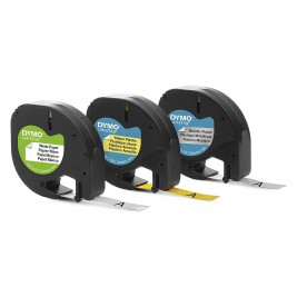 Dymo LetraTag Juostelių rinkinys S0721790 12mm x 4m geltona / balta / sidabrinė - 3 vnt. Dymo LetraTag Juostelių rinkinys S0721790 12mm x 4m geltona / balta / sidabrinė - 3 vnt.