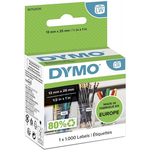 Dymo 11353 Etiketės 13 x 25mm