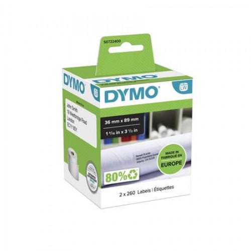 Dymo 99012 Etiketės 36 x 89mm