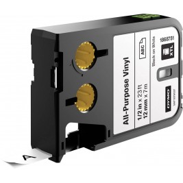 Dymo XTL Vinilinė juostelė 1868751 12mm x 7m, juodas ant baltos Dymo XTL Vinilinė juostelė 1868751 12mm x 7m, juodas ant baltos