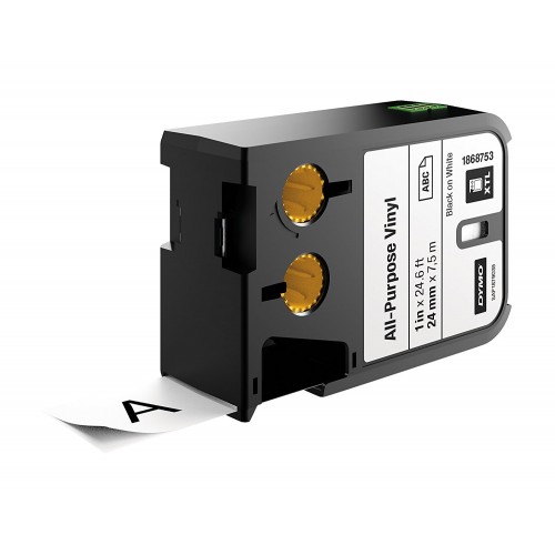 Dymo XTL Vinilinė juostelė 1868753 24mm x 7m, juodas ant baltos