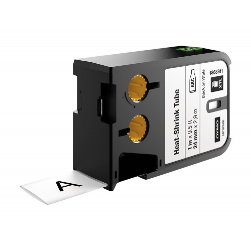 Dymo XTL Termo Vamzdelis 1868811 24mm x2.7m, juodas ant baltos