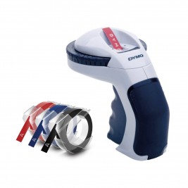 Dymo S0717930 Omega Mechaninis (reljefinis) etikečių spausdintuvas + 3D Juostelės S0847750 Mix 3 vnt.