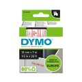 Dymo D1 tape 12mm x 7m / red on transparent – S0720520