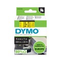 Dymo 40918 D1 tape 9mm x 7m black on yellow – S0720730
