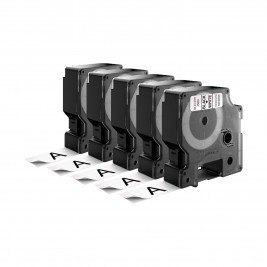 Dymo Лента D1 45803 19mm x 7m / чёрный на белом – 5 штук – S0720830