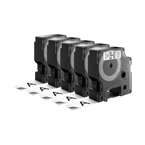5 vnt. x Dymo Juostelė D1 45803 19mm x 7m / juodas ant baltos - S0720830