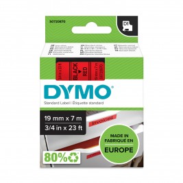 Dymo Лента D1 45807 19mm x 7m / чёрный на красном – S0720870