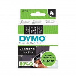 Dymo Лента D1 53721 24mm x 7m / белый на чёрном – S0721010 Dymo Лента D1 53721 24mm x 7m / белый на чёрном – S0721010