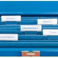 Dymo D1 tape 12mm x 7m / blue on white – S0720540