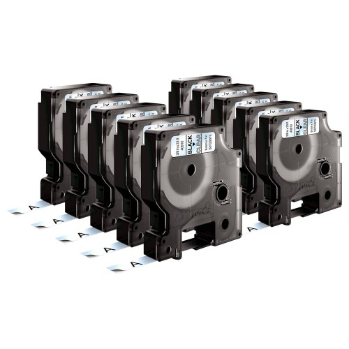 10 vnt. x Dymo Juostelė D1 40910 9mm x 7m juodas ant skaidrios – S0720670